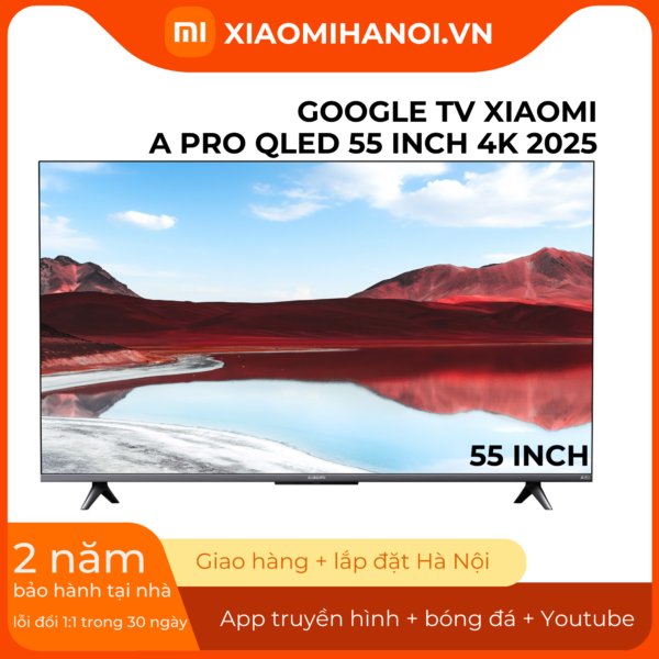 Google TV Xiaomi A PRO QLED 55 inch 4K 2025 Bản Quốc Tế